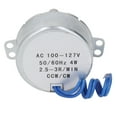 thumbnail image 2 of Motor síncrono de CA 25-3RPM 100-127V Motor síncrono Aleación de aluminio Latón PVC 4W para calentador ANGGREK Otros, 2 of 8