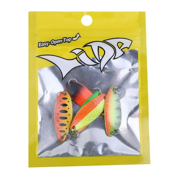 5 Piece Japan Blinker Fishing Lures for Trout and Perch 3.4cm 3.5g with Sharp Hook and High Quality