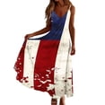 thumbnail image 6 of Mifsaly Independence Day Dress For Women Plus Size Spaghetti Strap V Neck Sleeveless 4Th Of July Dresses Flowy Lightweight Vacation Sundress XXL, 6 of 8