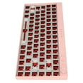 thumbnail image 4 of Kit de teclado mecánico 84 teclas DIY iluminación RGB intercambio en caliente inalámbrico 2,4G BT 3,0 5,0 tipo C teclado personalizado con cable para Win rosa, 4 of 5