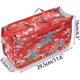 thumbnail image 3 of Organizador de bolso con inserto impreso, 13 bolsillos, bolsa con forro expandible, bolsa con cremallera, organizador para bolsa de pañales con asa (flor roja), 3 of 5