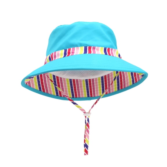 CHUMUD Kids Sun Hat, Toddler Bucket Hat Adjustable Chin Strap UPF 50 Protection Hat for Boys Girls 1-8 Years Old Beach Vacation