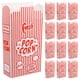 thumbnail image 1 of 25 recipientes de papel para palomitas de maíz, cubos, tazones y cajas a rayas para cines., 1 of 7