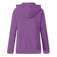thumbnail image 5 of Xcmzpl Womens Zip Up Fleece Hoodies Plus Size Solid Color Hooded Sweatshirt Travel Sweater Tops Work Long Sleeve Shirts Winter Fashion, 5 of 5