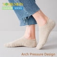 thumbnail image 2 of No Show Athletic Socks 5-10 Pairs Hiking Running Ankle Socks For Women Cushion Low Cut Socks, 2 of 5