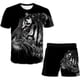 thumbnail image 2 of Conjuntos de ropa casual de dibujos animados de tigre Niñas Niños Tops de manga corta amp; Pantalones cortos Dos piezas / Trajes Trajes de cuello redondo de verano Trajes6M Gao Jinjia LED, 2 of 2