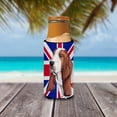 thumbnail image 3 of Carolines Treasures SC9829MUK Basset Hound with English Union Jack British Flag Ultra Hugger for slim cans Slim Can, 3 of 6