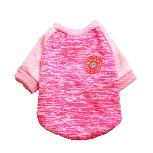 Ropa para perros Methold Calentador de invierno Suéter Pulóver raglán Rosa rojo S