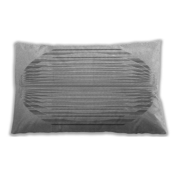 Ahgly Company Outdoor Rectangular Contemporary Lumbar Throw Pillow, 13 inch by 19 inch