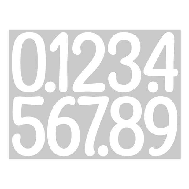 4 Inch Multicolor Vinyl Number Stickers - Self-Adhesive Decals for Mailbox, Car & Home | Large Digit Labels,Weatherproof Number Signs Number Labels For Car Home Multicolor