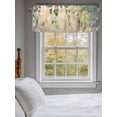 thumbnail image 3 of Spring Nature Valances for Windows, Rod Pocket Kitchen Valance Curtains - Soft & Washable Small Window Treatment for Living Room,&nbsp;Bathroom, Hanging Flower Dew Drop , 42x12 Inch, 1 Panel, 3 of 9