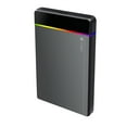 thumbnail image 1 of 2.5 Inch HDD/SSD Type-C RGB Enclosure SATA to USB3.2 Gen1 5Gbps HD External Hard Drive Enclosure Box Tool-Free, 1 of 8