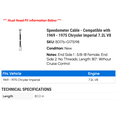 thumbnail image 2 of Speedometer Cable - Compatible with 1969 - 1975 Chrysler Imperial 7.2L V8 1970 1971 1972 1973 1974, 2 of 2