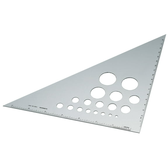 Alumicolor Triangle, 45º / 90º Angles, 8"