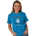 thumbnail image 4 of Maine Pine Tree State Woodland Fir Women's Graphic T Shirt Tees Brisco Brands S, 4 of 6