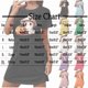 thumbnail image 3 of Camisón corto de talla grande para mujer, camisón de manga corta con estampado de pecho a la moda, camisón para mujer, 3 of 3