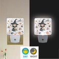 thumbnail image 2 of Yayeee LED Plug in Night Light for The Home with Auto Dusk to Dawn Light Sensors, 2 Pack, Watercolor Halloween Girl, 2 of 6