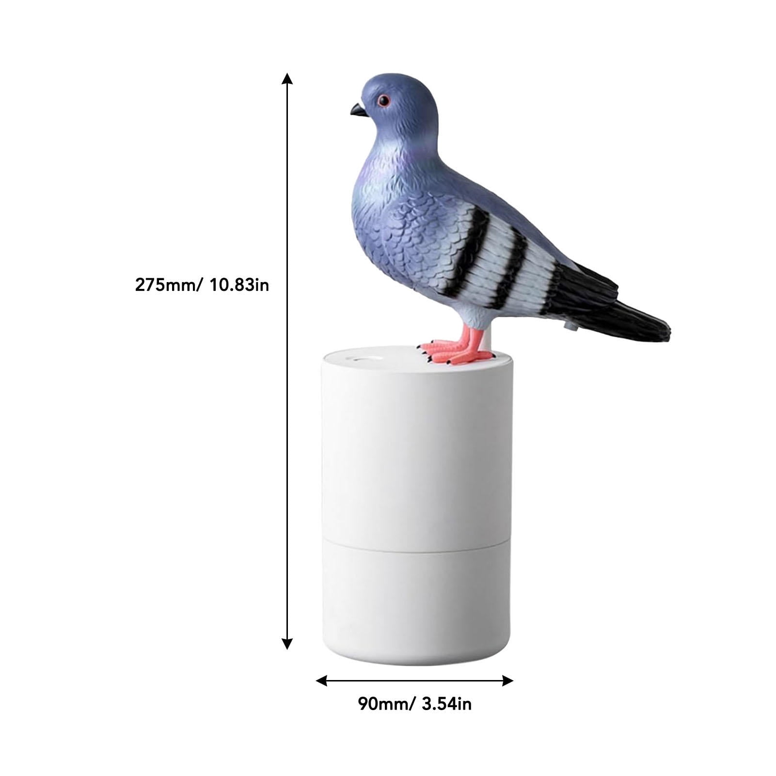 BIMZUC Blue Bird Touchless Foam Soap Dispenser – Automatic Induction Hand Wash, ABS Refillable, Kitchen & Bathroom