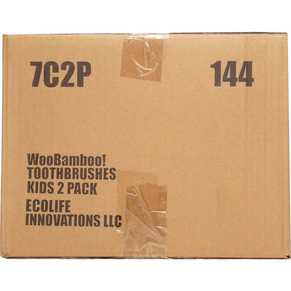 Woobamboo Kids Sprout Super Soft Bamboo Toothbrush, 2 count -- 6 per Case.
