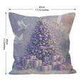 thumbnail image 1 of Almohada de Navidad con Palomas Y Diseños Morados Lino Suave Lavable para Sofá Cama Regalo de Decoración de Vacaciones, 1 of 5