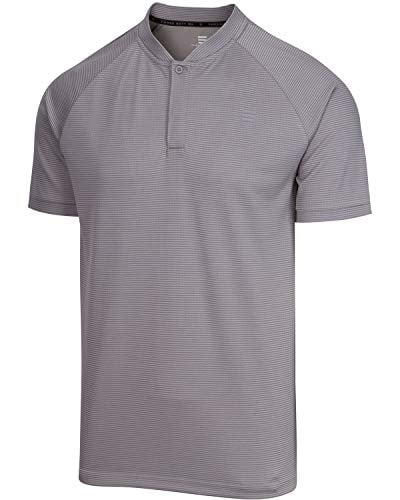 collarless golf shirt