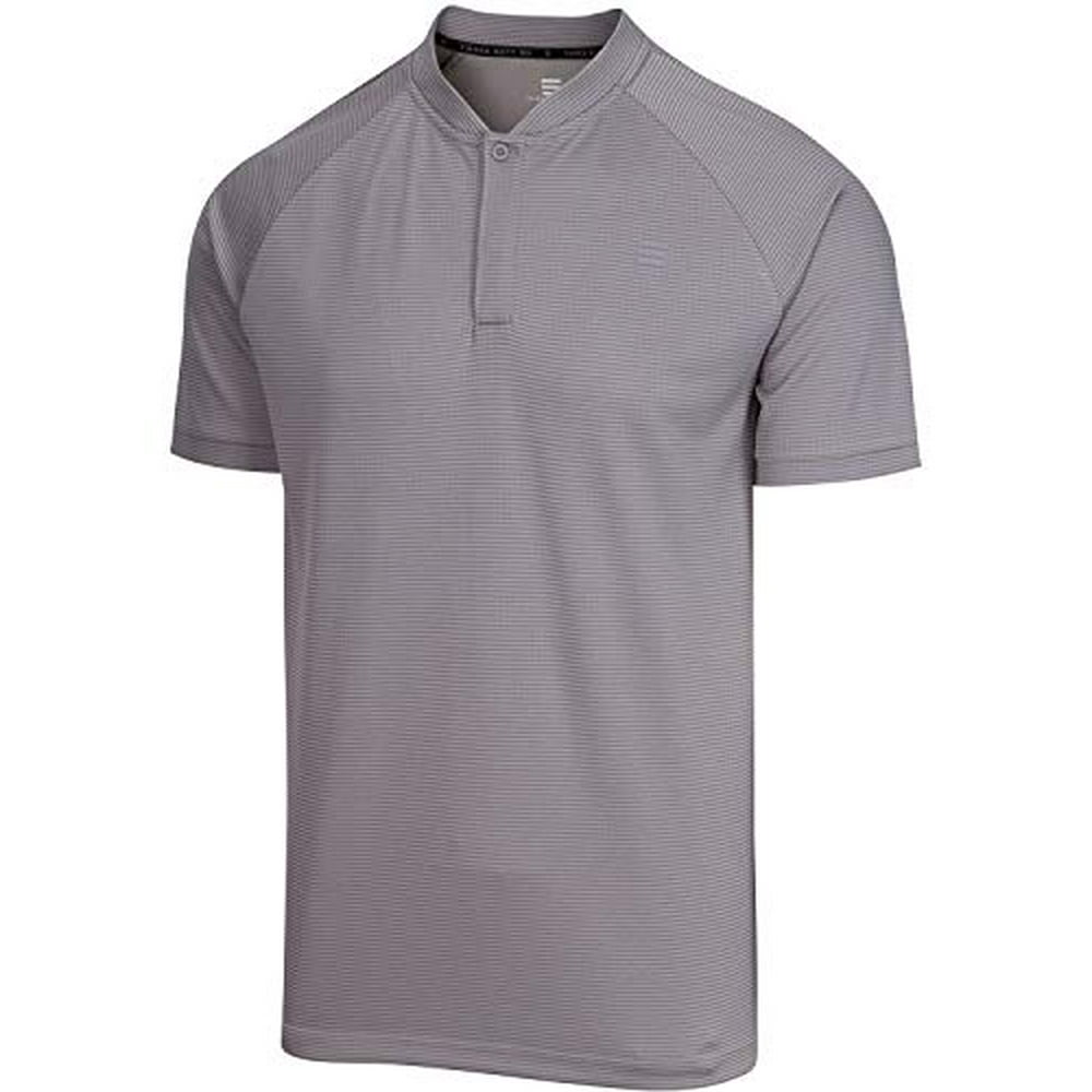 Three Sixty Six Three Sixty Six Collarless Golf Shirts for Men Men