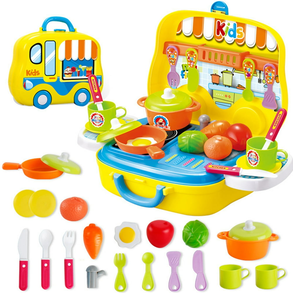 25PCS/Set Children Pretend Toy Simulation Kitchenware Tableware