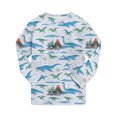 thumbnail image 6 of Gubotare Kids Pajamas Boys, 2-Piece Long Sleeve Sleepwear with Colorful Prints (Light Blue,4-5 Years), 6 of 7