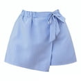 thumbnail image 4 of Nmnitkp Skirts for Women Striped Tie-Wrap Skort, Elastic High Waist Casual Wrap Shorts, Lightweight Summer Skirt for Beach, Vacation & Daily WearBlue,S, 4 of 6
