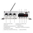 thumbnail image 3 of Bluetooth-compatible Car Mini Hi-Fi Stereo Amplifier Auto FM MP3 Player Support USB/SD/DVD/CD With Remote Controller ,Bluetooth 5.0, 3 of 6
