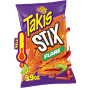Takis Flare Stix 9.9 oz Sharing Size Bag, Chili Pepper & Lime Corn Snack Sticks
