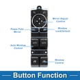 thumbnail image 3 of Unique Bargains Power Window Switch Window Control Switch for Ford Explorer Taurus 2011-2015 Black, 3 of 7