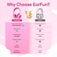 thumbnail image 3 of Auriculares EarFun Kids K1 con cable y micrófono rosa fucsia, 3 of 8