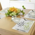 thumbnail image 4 of Ambesonne Inspirational Place Mats Set of 4, Life is a Bike Ride, Standard Size, Green Black, 4 of 6