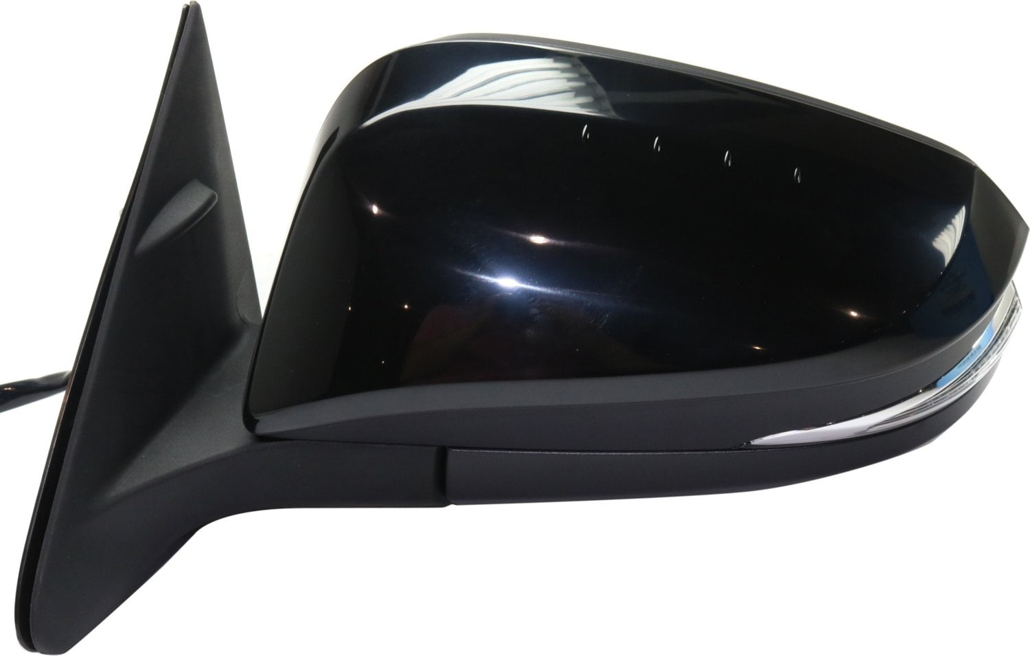 Mirror Compatible With 2014-2018 Toyota Highlander Left Driver Side Heated w/ Blind Spot Detection in Glass In-housing Signal Light Paintable Kool-Vue