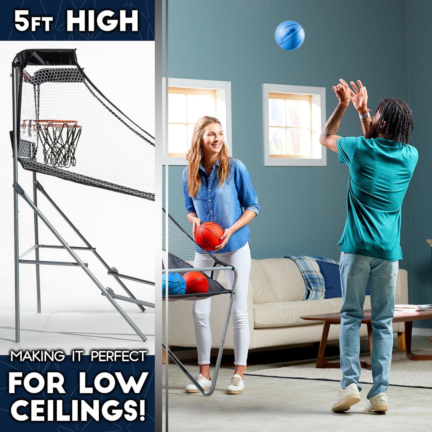 Franklin Sports, modèle 54315K2 — Panier de basket pour Pro Rebound à éclairage LED