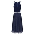 thumbnail image 2 of YiZYiF Girls Sleeveless Sequined Birthday Party Dress Shimmery Floral Lace Princess Dress,Sizes 6-16, 2 of 7