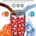 thumbnail image 3 of Christmas 30oz Handheld Travel Tumbler with Handle – Double Wall Stainless Steel Insulated Cup, Flip Straw Lid, Leak-Proof & BPA-Free for Hot and Cold Drinks – Durable Coffee & Juice Mug Black, 3 of 7
