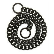 Large Stainless Steel Necklace With Cuban Eslabones For