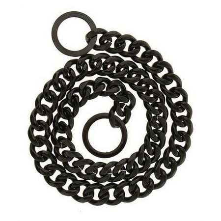 Large Stainless Steel Necklace With Cuban Eslabones For