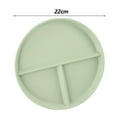 thumbnail image 4 of Divided Plate 3 Compartment Reusable Fruit Salad Food Dinner Tray Dinnerware, 4 of 9