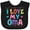 AB-Black, variant on Inktastic I Love My Oma Granddaughter Girls Baby Bib