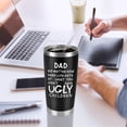 thumbnail image 5 of Fathers Day Dad Gifts from Daughter Son Wife Kids, 20oz Tumbler Coffee Travel Cup with Straws Lids - Father''s Birthday Christmas Presents Idea for New Dad Bonus Dad Stepdad PaPa Father in Law Husband, 5 of 5