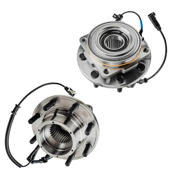 Detroit Axle - 4WD Front Wheel Bearing Hubs for 2011-2016 Ford F-250 F-350 Super Duty Bearing Hubs DRW Wheel Bearing Hubs Assembly Set 2011 2012 2013 2014 2015 2016 Replacement