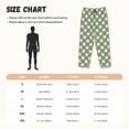 thumbnail image 3 of Balery Daisy Plaid Green Pantalones de pijama para mujer, pijamas ultraligeros, pantalones de estar por casa-XX-Large, 3 of 6