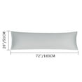 thumbnail image 7 of PiccoCasa 1Pc Pillowcase Zipper Long Staple Cotton, Jumbo Silver Grey, 7 of 7