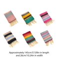 thumbnail image 3 of Sinyiin Rainbow Fringe Kids Scarf Cosy Fashionable Long Muffler Baby Winter Neck Warmer for Children Unisex Designing Neckwear, 3 of 21