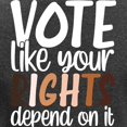 thumbnail image 3 of CafePress - VOTE Like Your Rights Depend O Long Sleeve T Shirt - Women's Long Sleeve Graphic Tee Casual Fit, 3 of 4