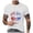 White, variant on Yindaity American Flag Shirt Men Men's Graphic Tees, Short Sleeve USA Flag Crewneck Casual American Patriotic Regular T-Shirt for Men(Dark Blue,L)