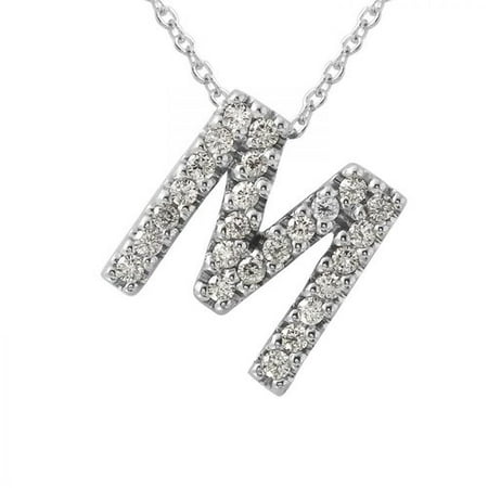 Foreli 0.25CTW Diamond 14K White Gold Necklace